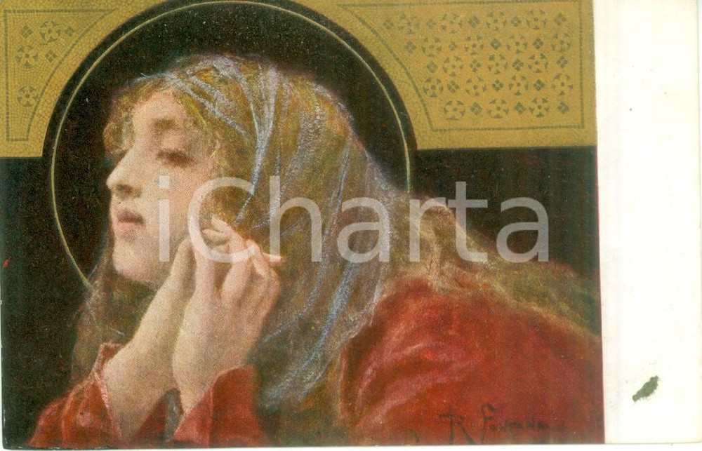 Cartolina originale da collezione 1940 ca MILANO Pittore Roberto FONTANA Madonnina Cartolina postale FP NV 1