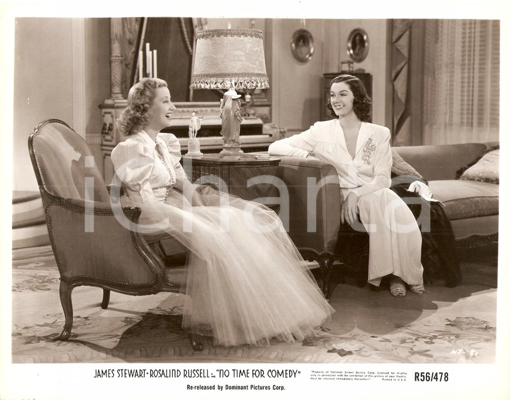 Fotografia d epoca originale 1940 NO TIME FOR COMEDY Genevieve TOBIN Rosalind RUSSELL Foto 25 x 20 cm 1