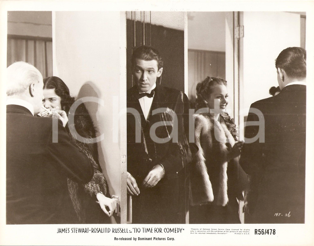 Fotografia d epoca originale 1940 NO TIME FOR COMEDY James STEWART origlia conversazione durante party Foto 1