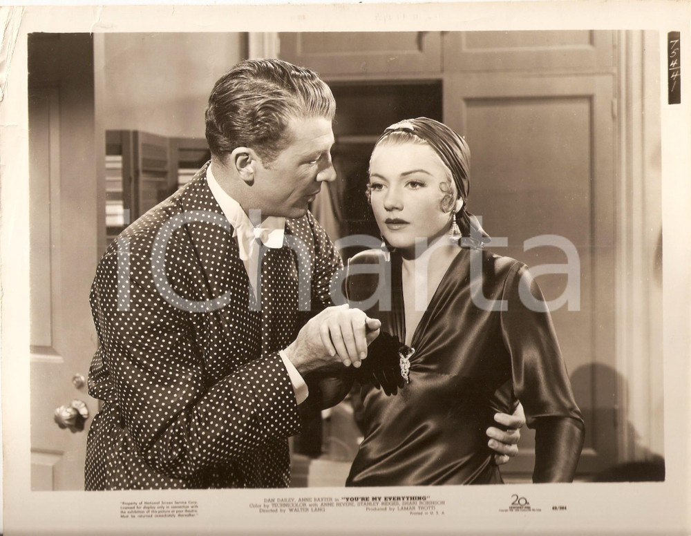 Fotografia d epoca originale 1949 YOU RE MY EVERYTHING Anne BAXTER Dan DAILEY Regia di Walter LANG Foto 1