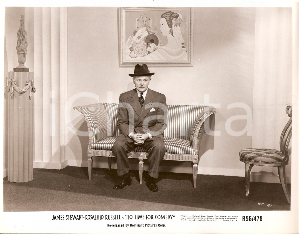 Fotografia d epoca originale 1940 NO TIME FOR COMEDY Charles RUGGLES Regia di William KEIGHLEY Foto 1