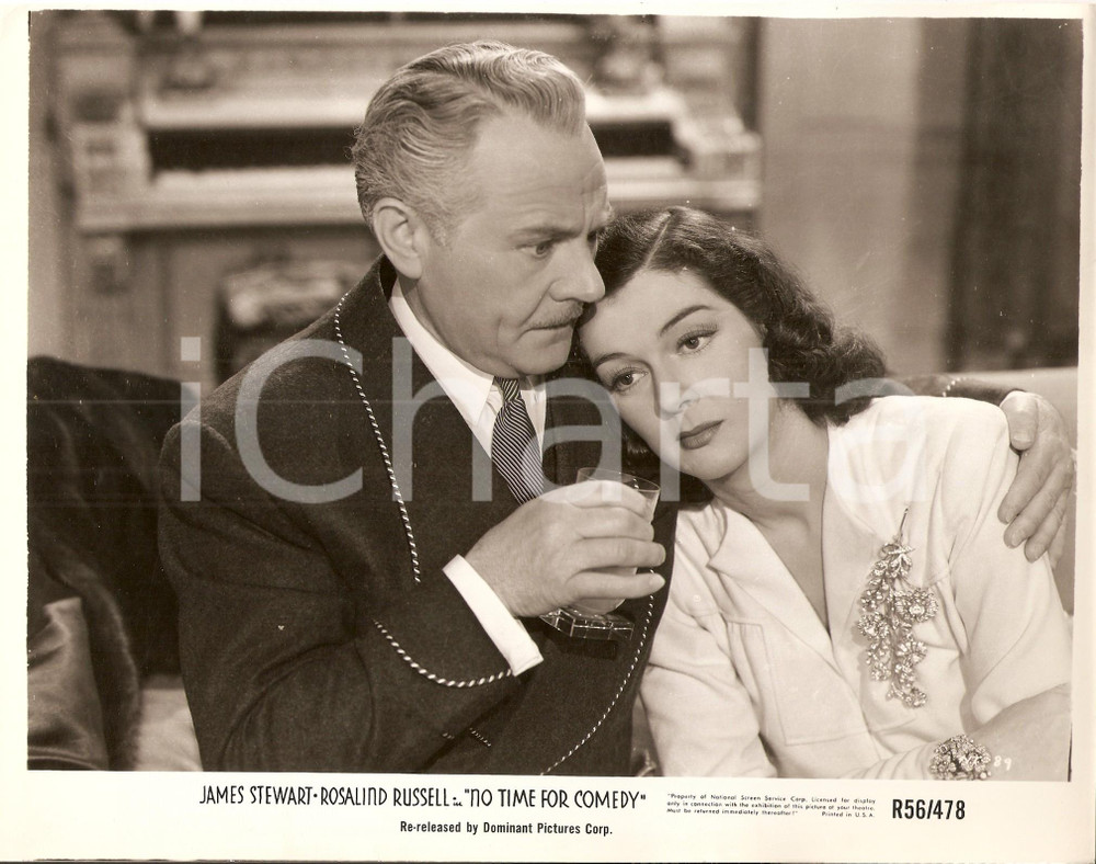 Fotografia d epoca originale 1940 NO TIME FOR COMEDY Charles RUGGLES consola Rosalind RUSSELL Foto 1