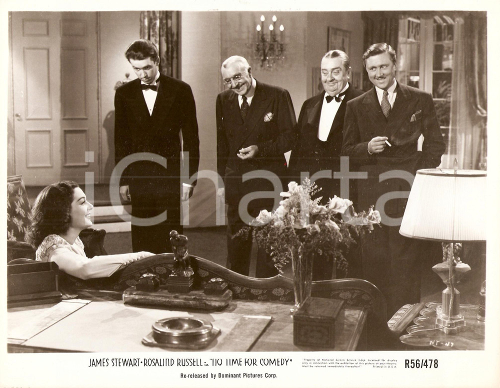 Fotografia d epoca originale 1940 NO TIME FOR COMEDY James STEWART Allyn JOSLYN Clarence KOLB Foto 1