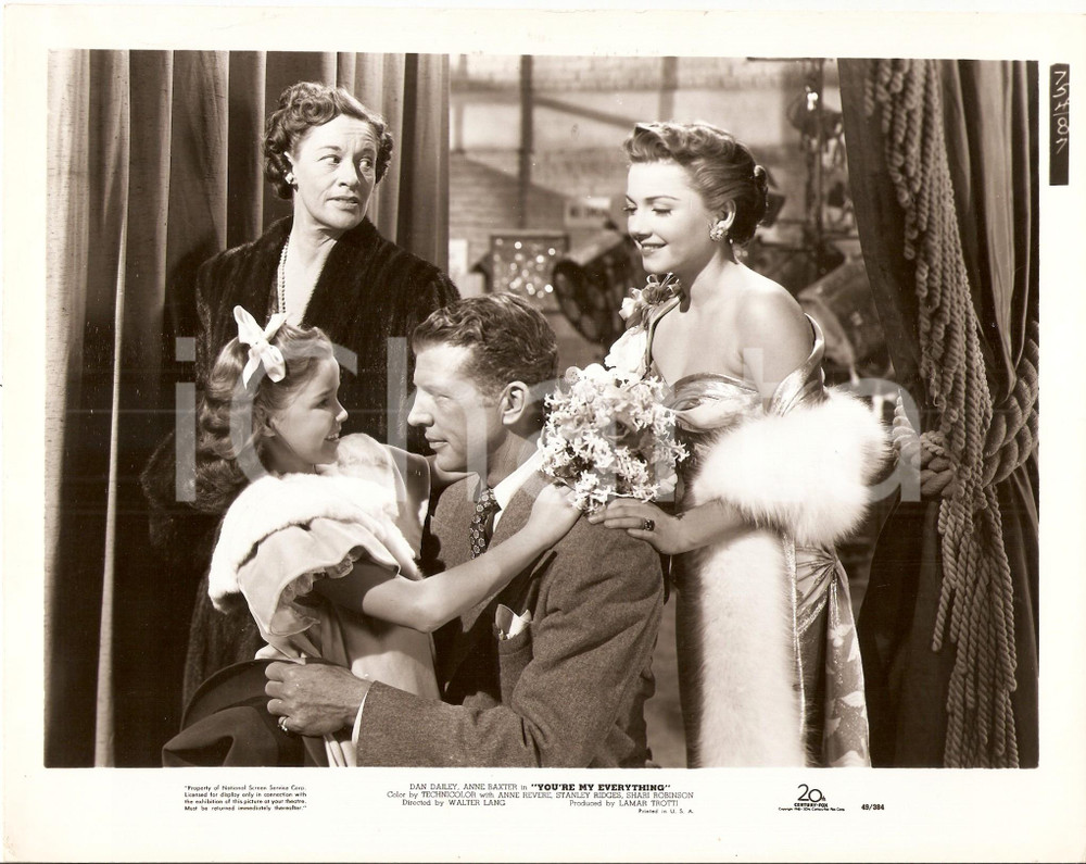 Fotografia d epoca originale 1949 YOU RE MY EVERYTHING Dan DAILEY Anne BAXTER Anne REVERE Shari ROBINSON Foto 1