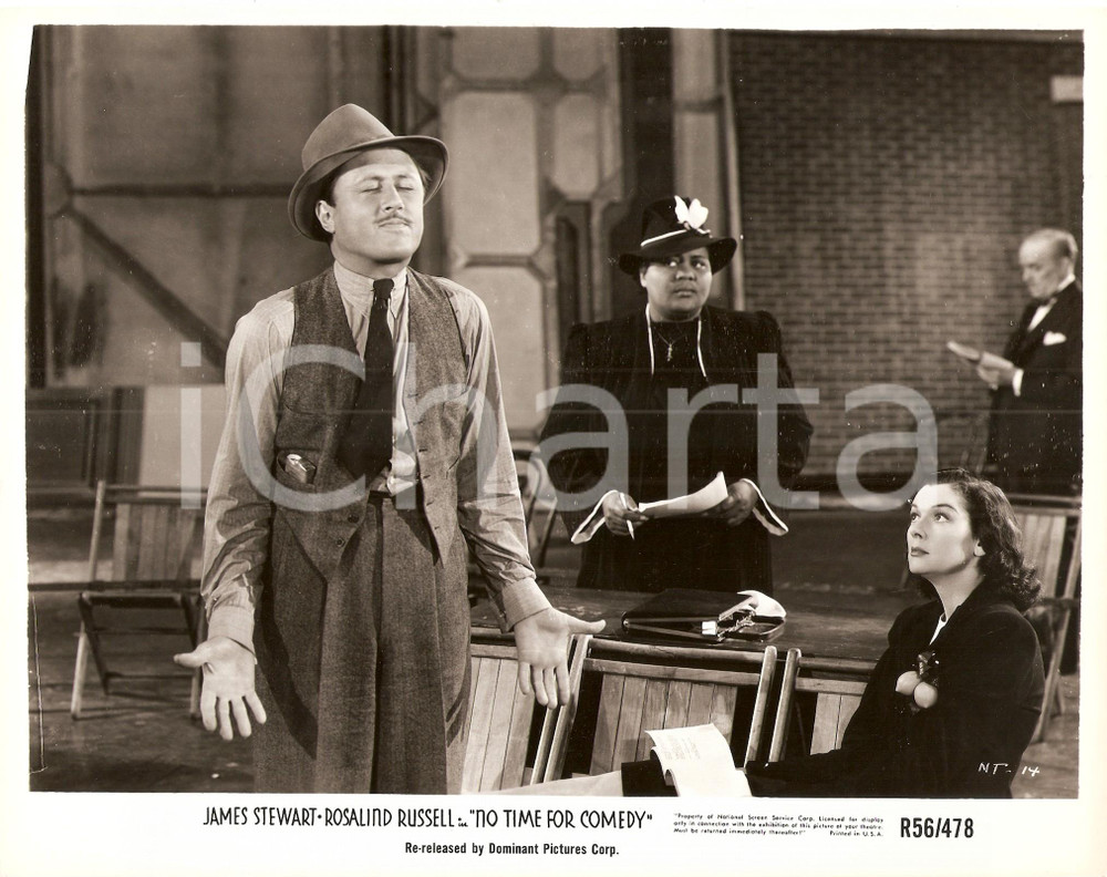 Fotografia d epoca originale 1940 NO TIME FOR COMEDY Allyn JOSLYN Rosalind RUSSELL Fotografia 25 x 20 cm 1