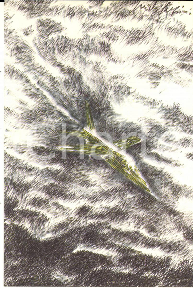 Cartolina originale da collezione 16/1983 Cartolina Pericle FAZZINI Costruzioni aeronautiche Ed. numerata nÂ°122 1