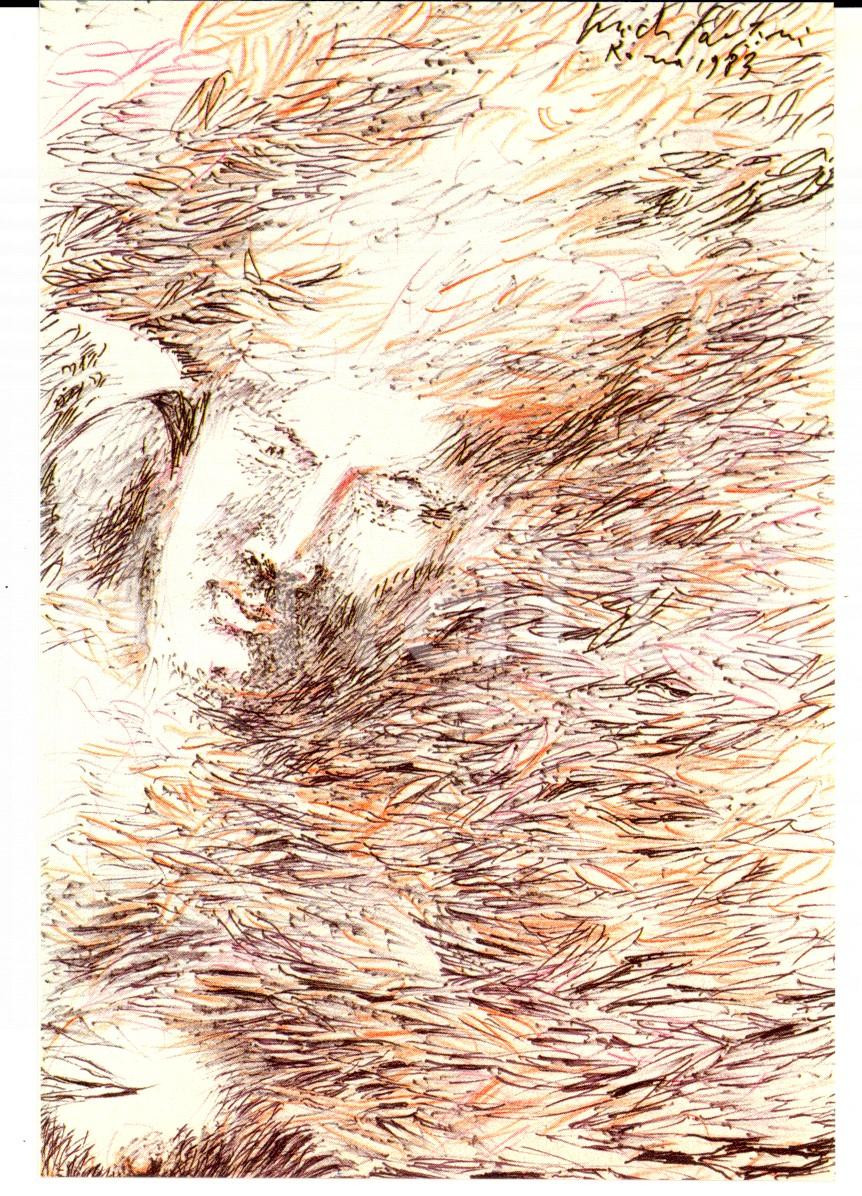 Cartolina originale da collezione 37/1983 Cartolina Pericle FAZZINI Francesco DE SANCTIS Ed. numerata nÂ°0026 1