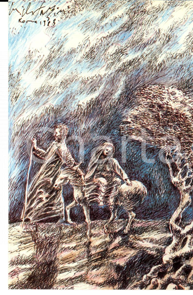 Cartolina originale da collezione 39/1983 Cartolina Pericle FAZZINI Il Santo Natale Ed. numerata nÂ°0026 1