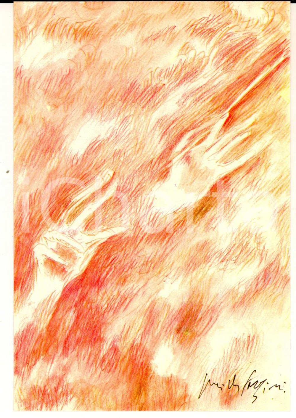 Cartolina originale da collezione 32/1983 Cartolina Pericle FAZZINI Girolamo Frescobaldi Ed. numerata nÂ°0026 1