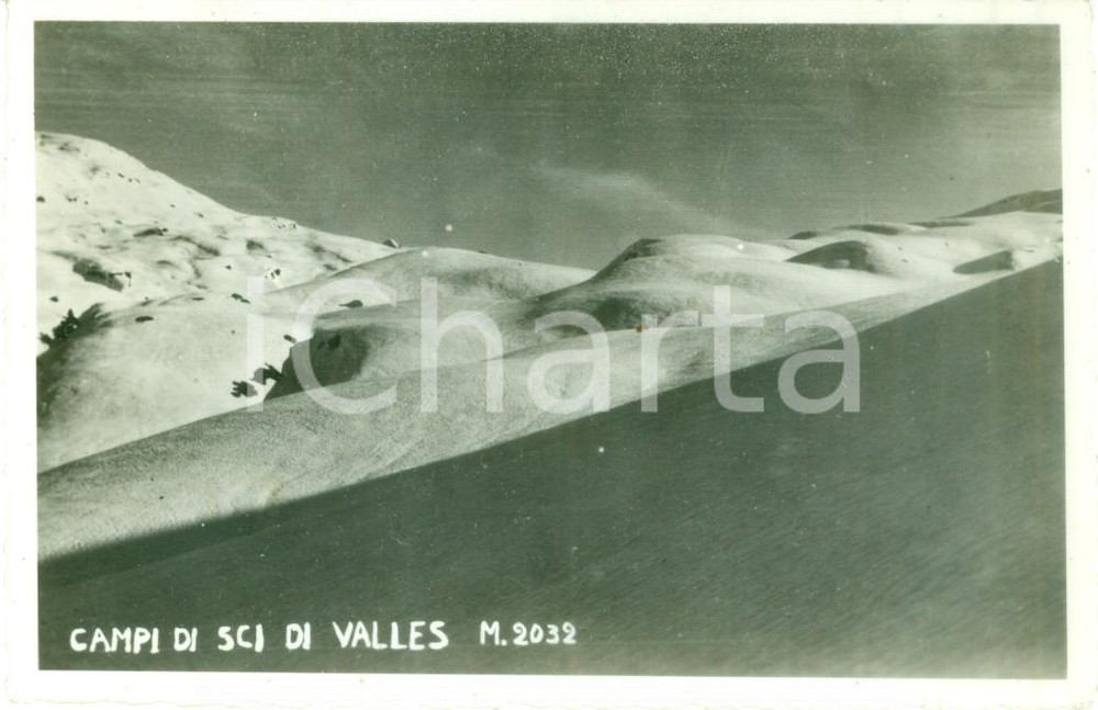 Cartolina originale da collezione 1948 TONADICO TN Capanna PASSO VALLES Campi di sci Cartolina FP VG 1