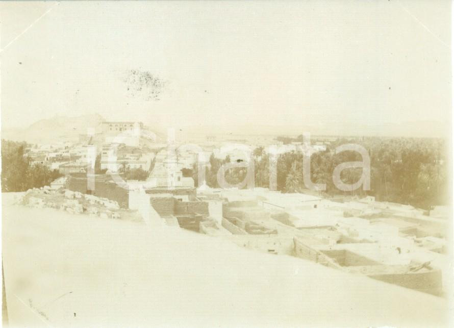 Fotografia d epoca originale 1892 LAGHOUAT ALGERIA Panorama della cittÃ  Fotografia cm 11 x 8 1