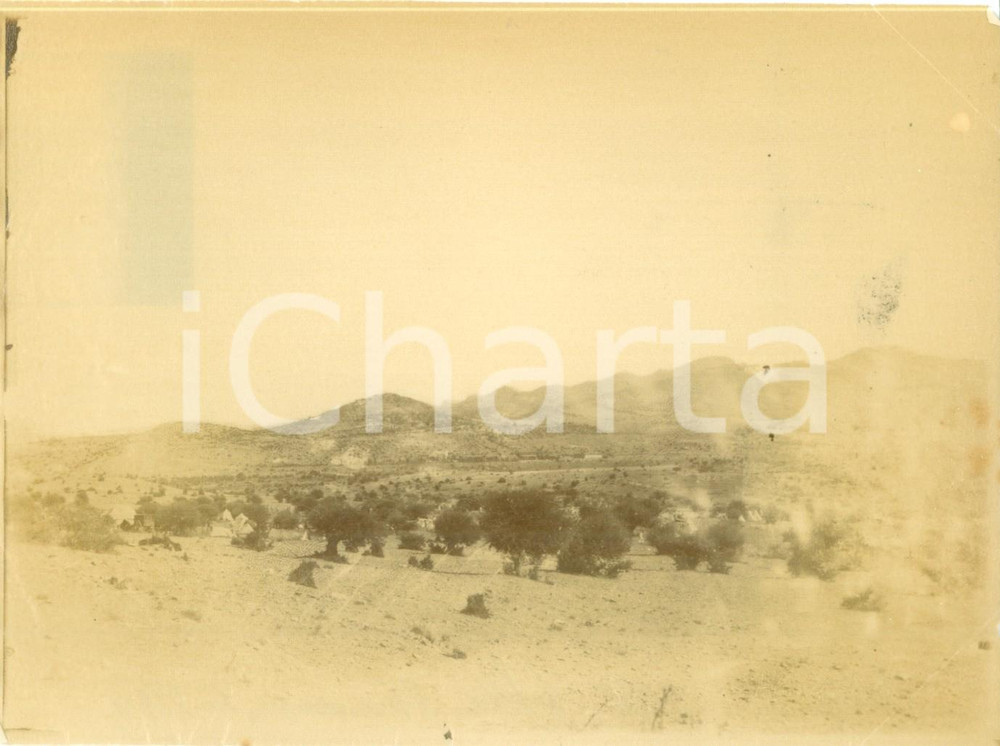 Fotografia d epoca originale 1892 OUED SEBKHA ALGERIA Accampamento truppe francesi Fotografia cm 17 x 13 1