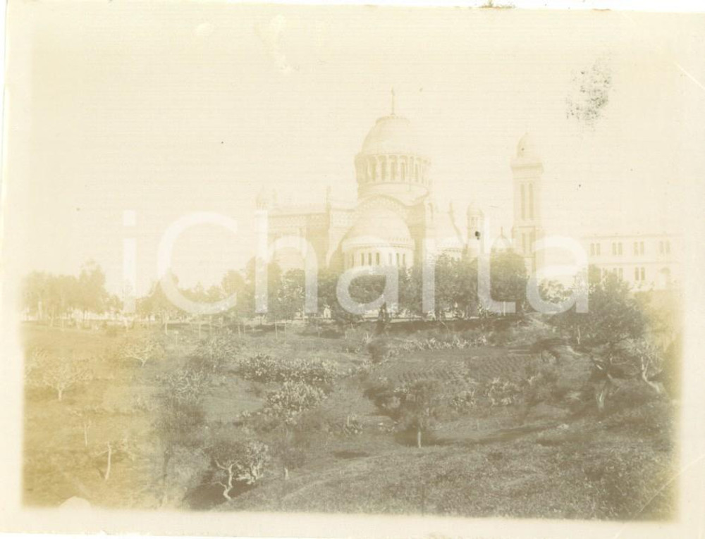 Fotografia d epoca originale 1892 ALGERI ALGERIA Basilica di NotreDame D AFRIQUE Fotografia cm 12 x 9 1