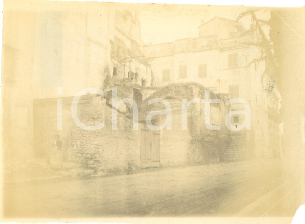 Fotografia d epoca originale 1892 ALGER ALGERIA Boulevard AMIRAL PIERRE Caserne MACARON Foto cm 17 x 13 1