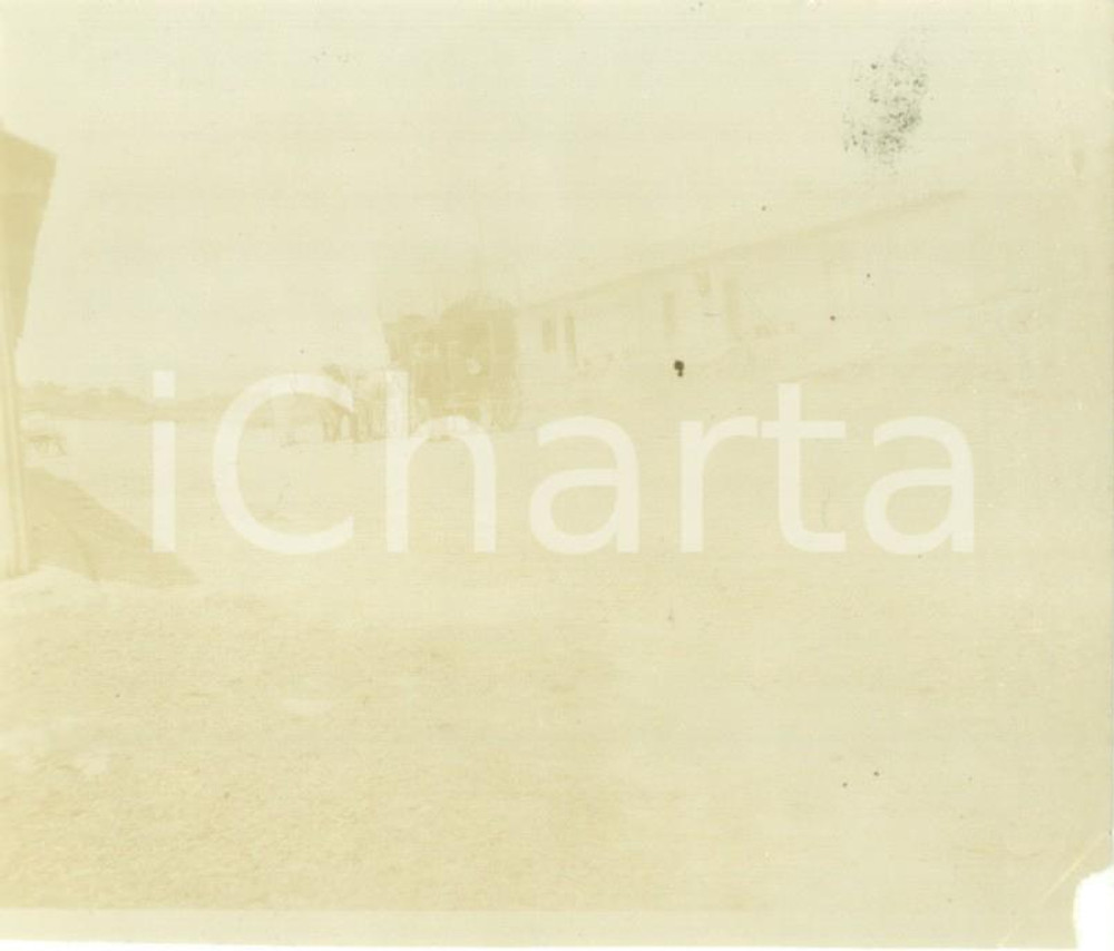 Fotografia d epoca originale 1894 LAGHOUAT ALGERIE Vettura di trasporto lungo la strada Foto cm 10 x 8 1