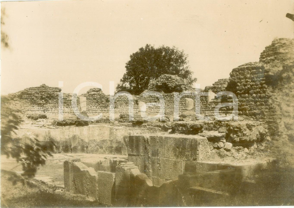 Fotografia d epoca originale 1892 TIPAZA ALGERIE I resti della fontana romana Fotografia 1