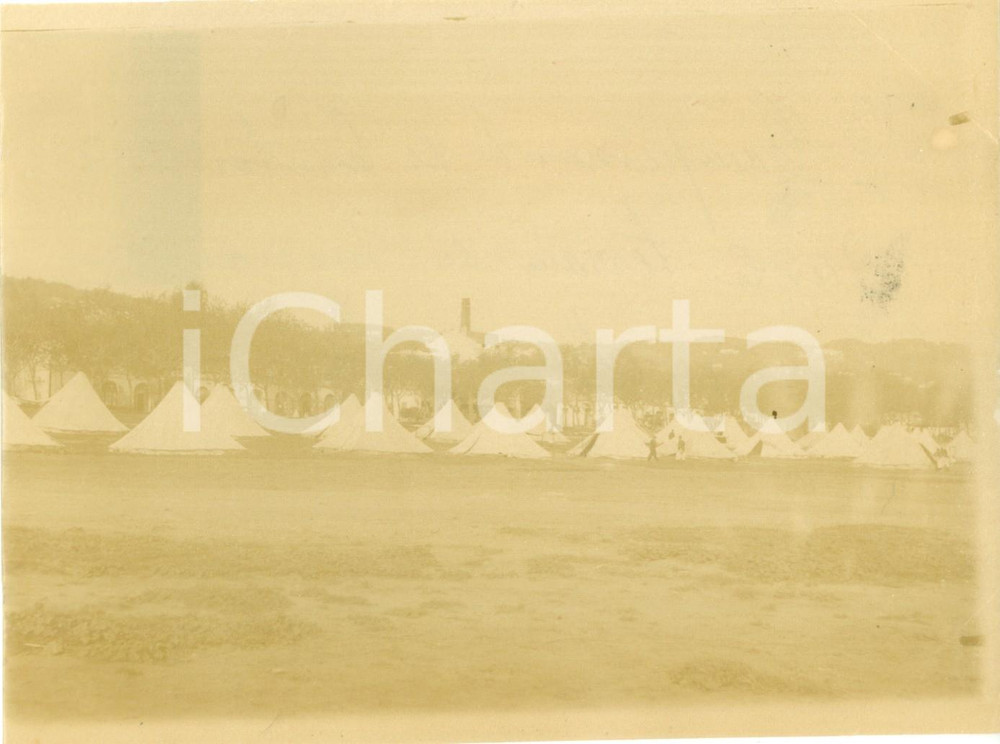 Fotografia d epoca originale 1894 SIMUSTAPHA ALGERIE Campement de Territoriaux Fotografia cm 17 x 13 1