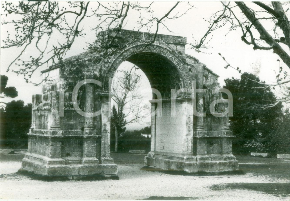 Fotografia d epoca originale 1950 ca AVIGNON F L arco trionfale di GLANUM Vera fotografia cm 17 x 11 1