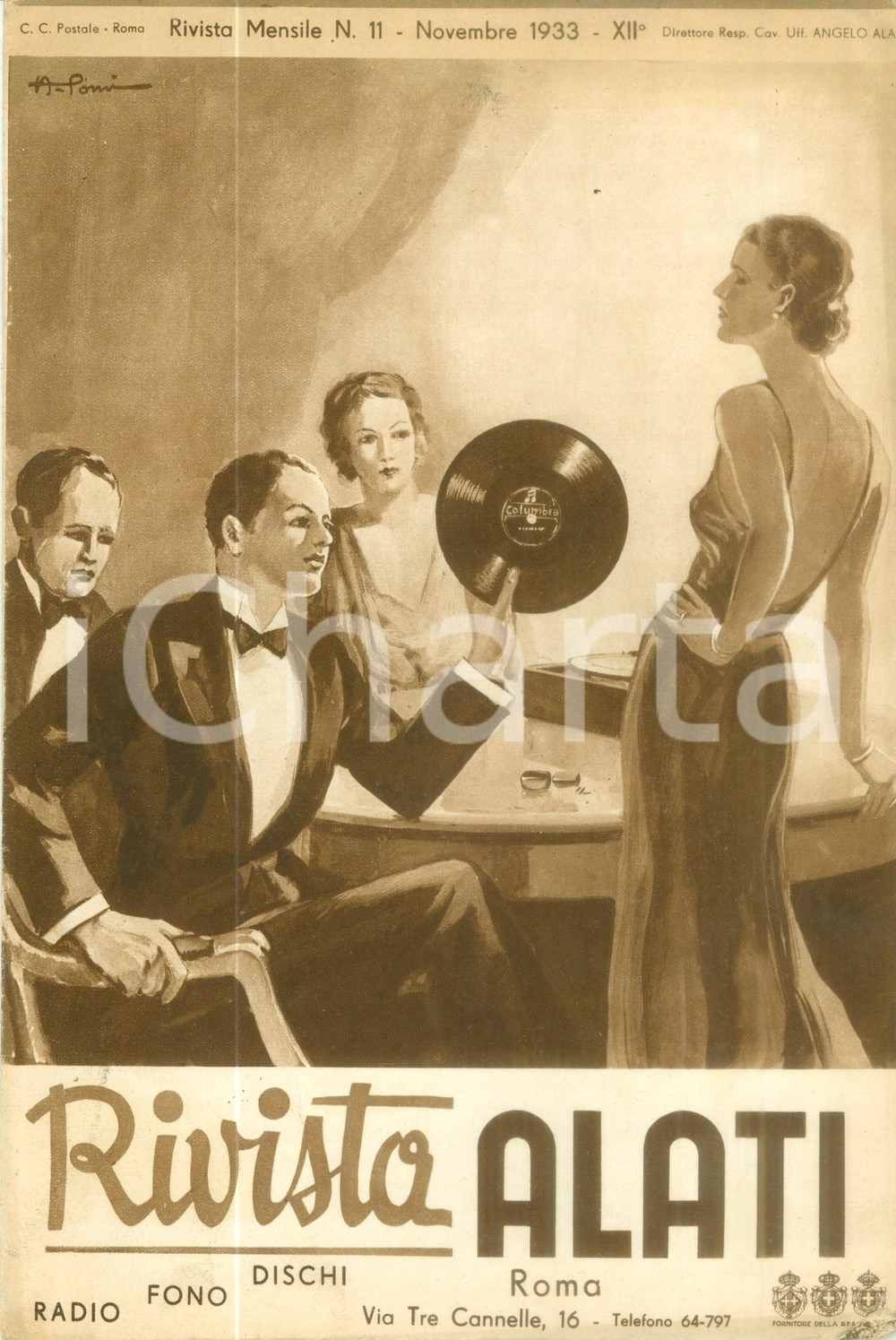 Giornale, rivista storica Novembre 1933 Rivista ALATI Le ultime danze moderne Rivista musicale ILLUSTRATA 1