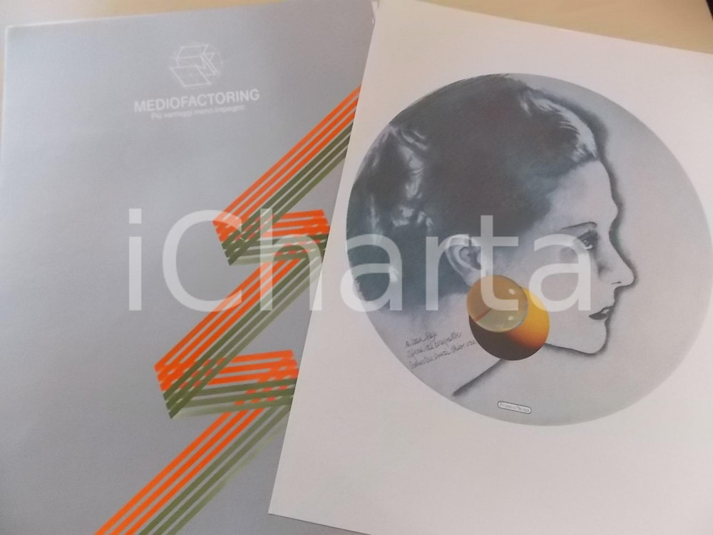 Opera d’arte autentica 1985 FRANCO SCEPI Sfera al computer Litografia su cartaseta MEDIOFACTORING 1 1