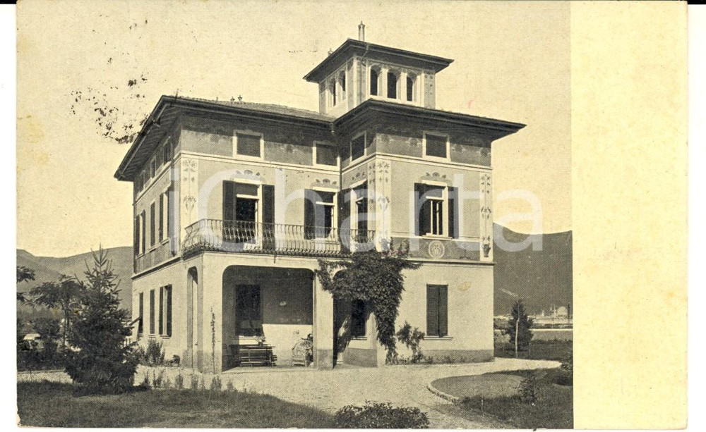 Cartolina originale da collezione 1918 VILLA DI SERIO BG Casa COTTINELLI  BERZI Cartolina postale FP VG 1