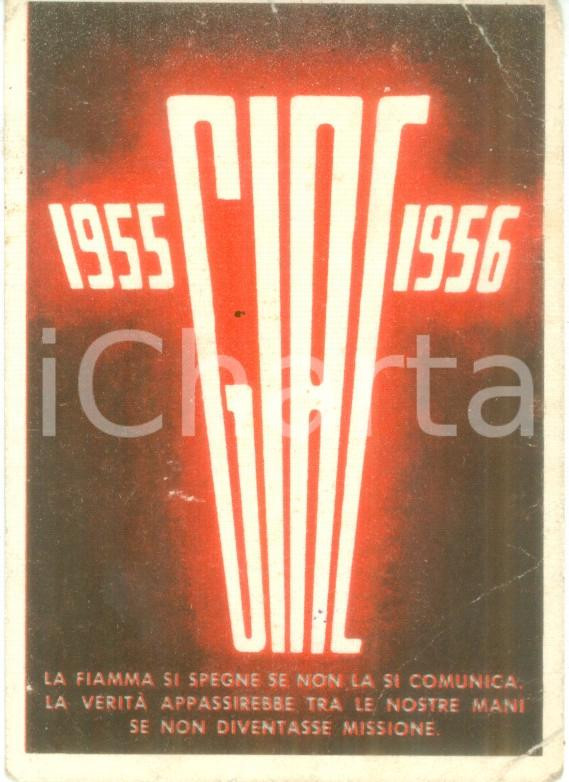 Oggetto da collezione cartaceo 1950 ca GIAC Gioventù Italiana Azione Cattolica Tessera junior studente 1