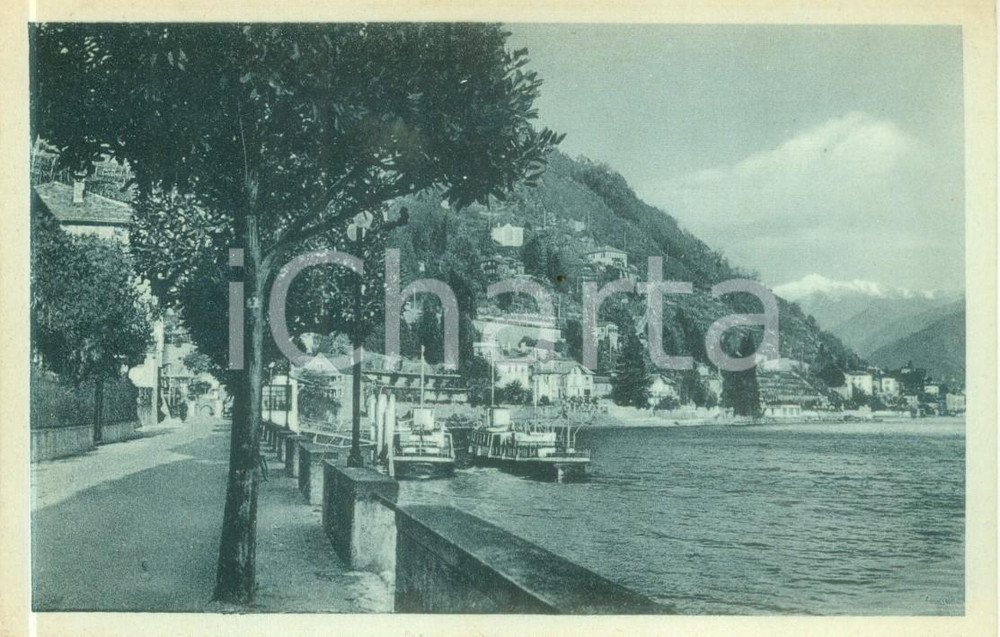 Cartolina originale da collezione 1939 CANNERO RIVIERA VB Battelli sul Lago Maggiore Cartolina FP VG 1