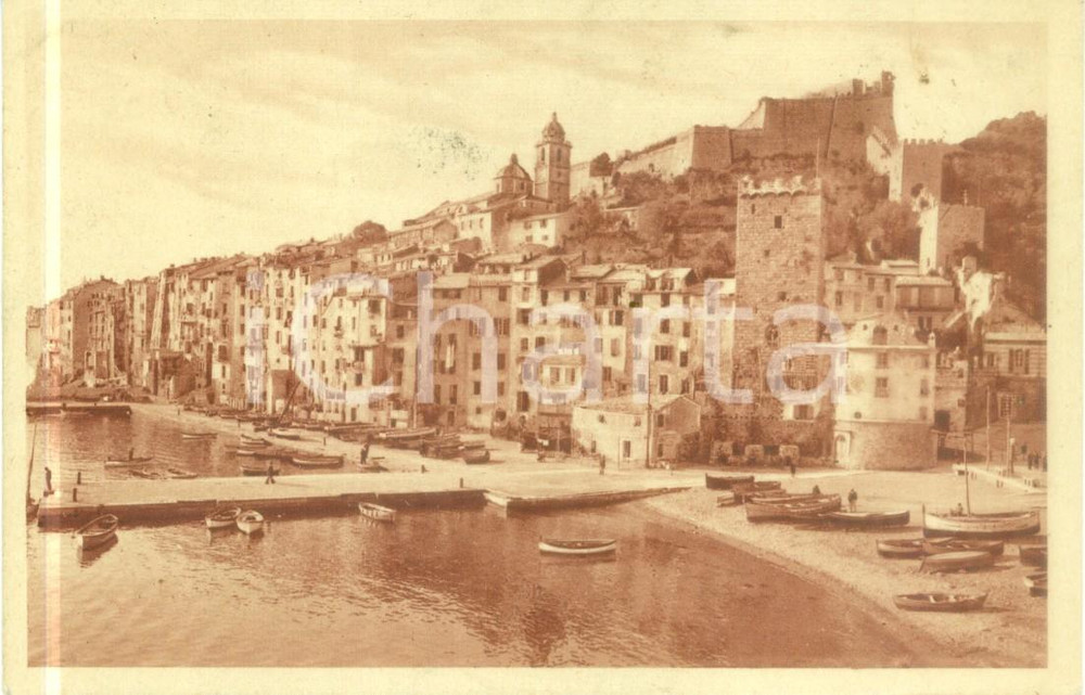 Cartolina originale da collezione 1930 ca PORTO VENERE SP Veduta della Palazzata Cartolina FP NV 1