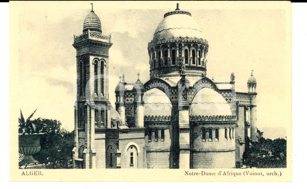 Cartolina originale da collezione 1950 ca ALGER NotreDame d Afrique Carte postale VINTAGE 1