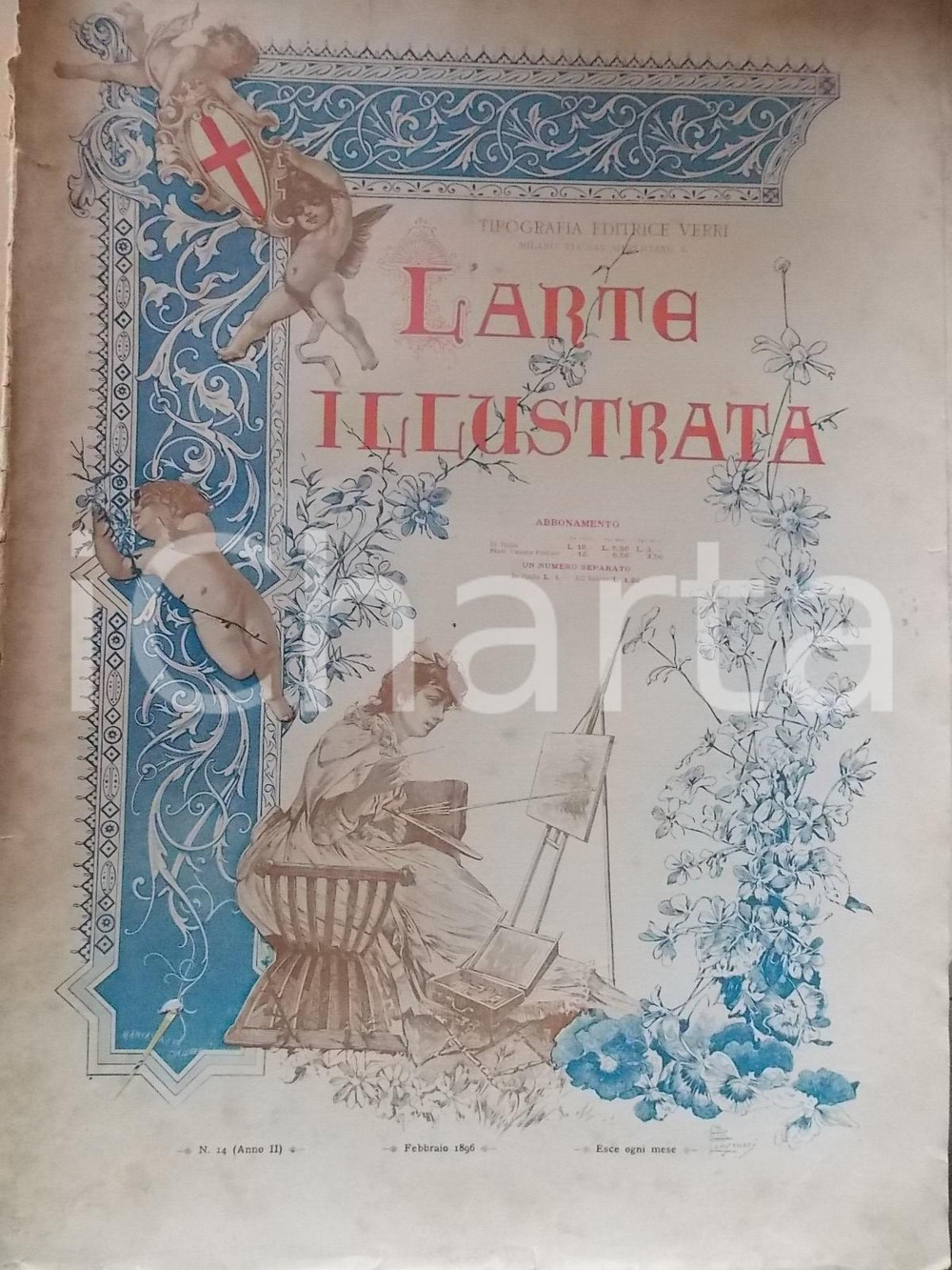 Giornale, rivista storica 1896 ARTE ILLUSTRATA Da Chioggia al Lido Anno II n°14 TAVOLE ILLUSTRATE 1