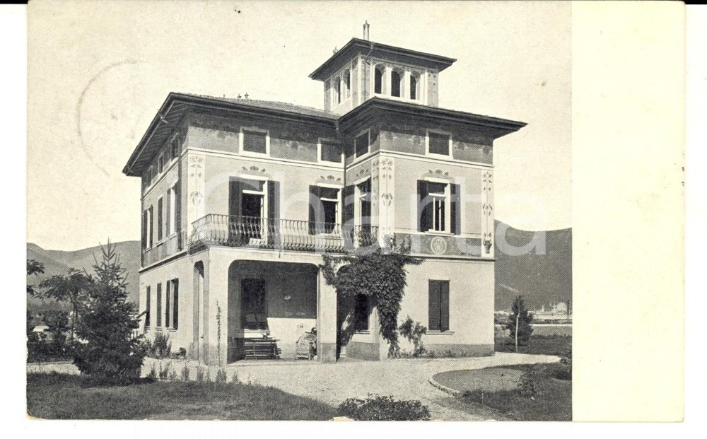 Cartolina originale da collezione 1915 VILLA DI SERIO BG Casa COTTINELLI  BERZI Cartolina postale FP VG 1