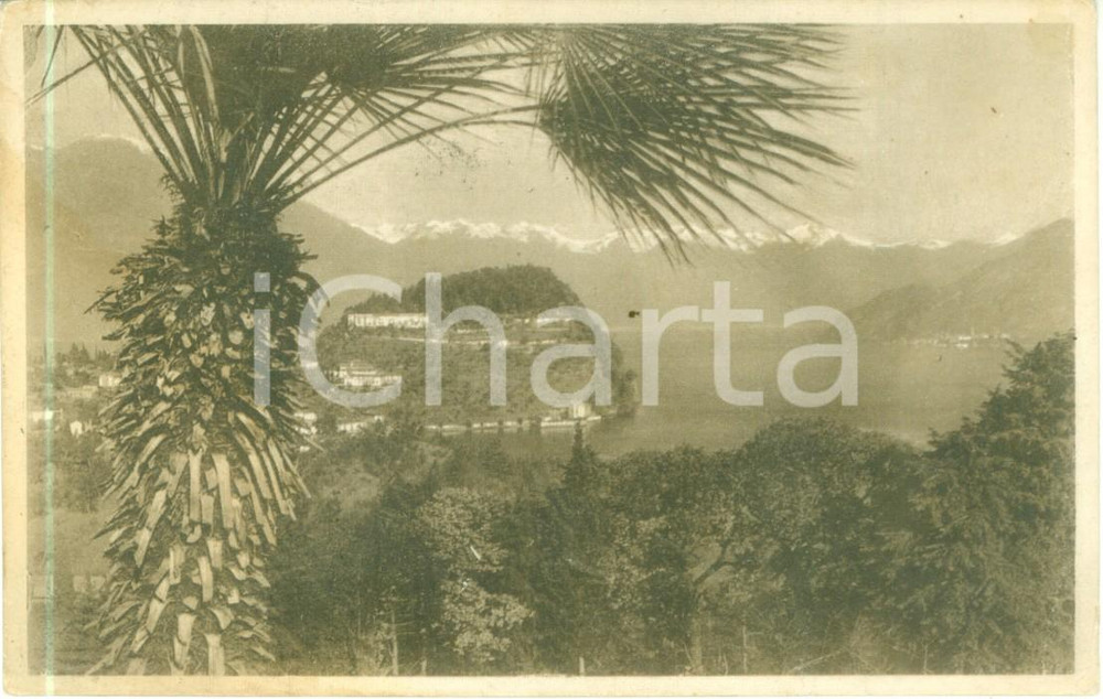 Cartolina originale da collezione 1923 BELLAGIO CO Panorama con Villa SERBELLONI Cartolina FP VG 1