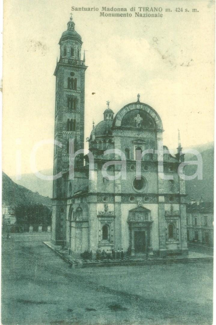 Cartolina originale da collezione 1926 TIRANO SO Santuario Madonna di Tirano Cartolina FP VG 1