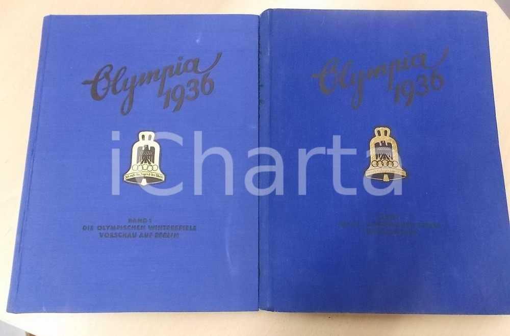 Libro, pubblicazione d epoca OLYMPIA 1936 Die Olympischen Spiele in BERLIN und PARTENKIRCHEN Due volumi 1