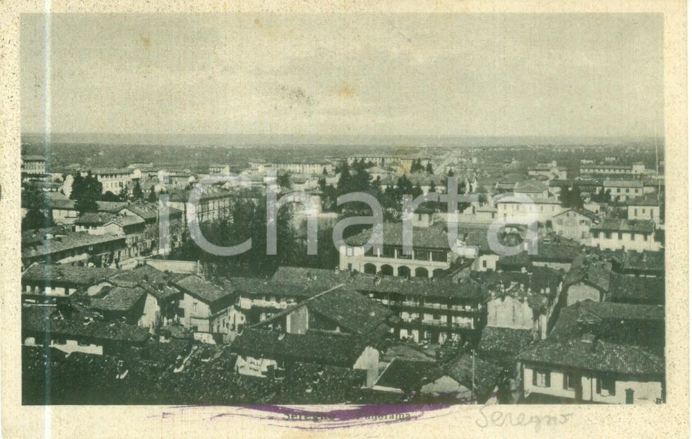 Cartolina originale da collezione 1944 SEREGNO MB Panorama della cittÃ  Cartolina FP VG 1
