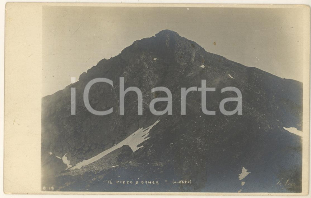 Cartolina originale da collezione 1922 ORMEA CN Veduta del Pizzo Cartolina postale FP NV 1