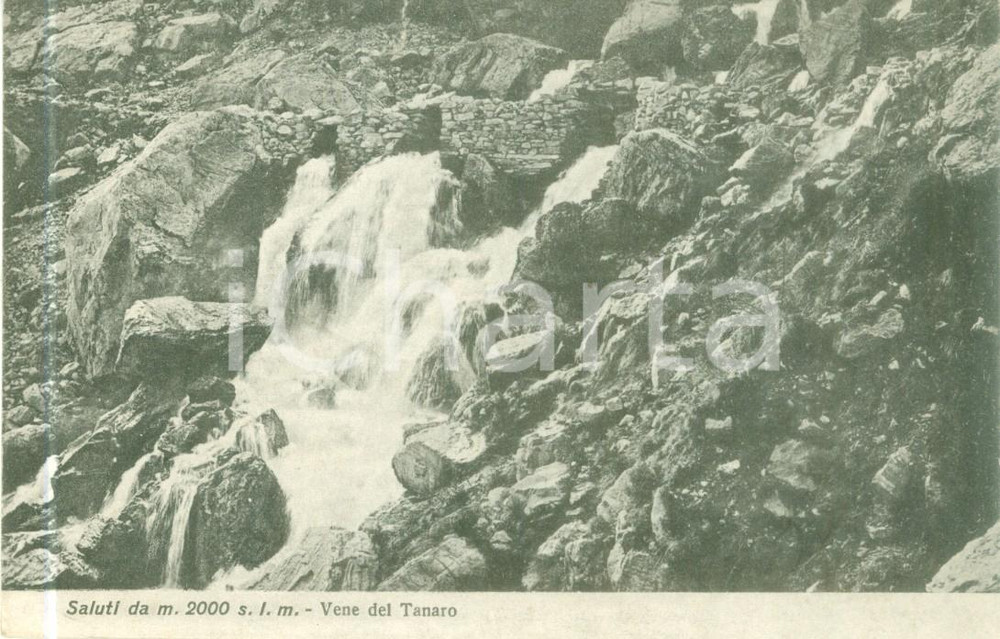 Cartolina originale da collezione 1923 MONDRONE TO Vene del TANARO Cartolina postale FP VG 1