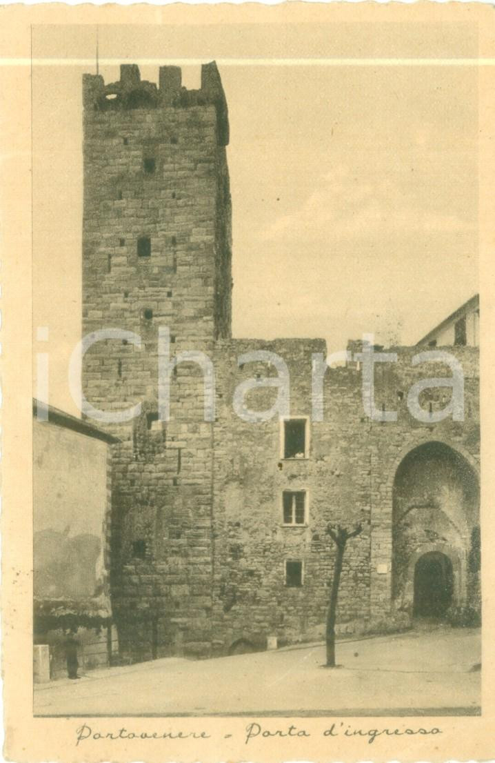 Cartolina originale da collezione 1950 PORTO VENERE SP veduta della Porta d ingresso Cartolina FP VG 1