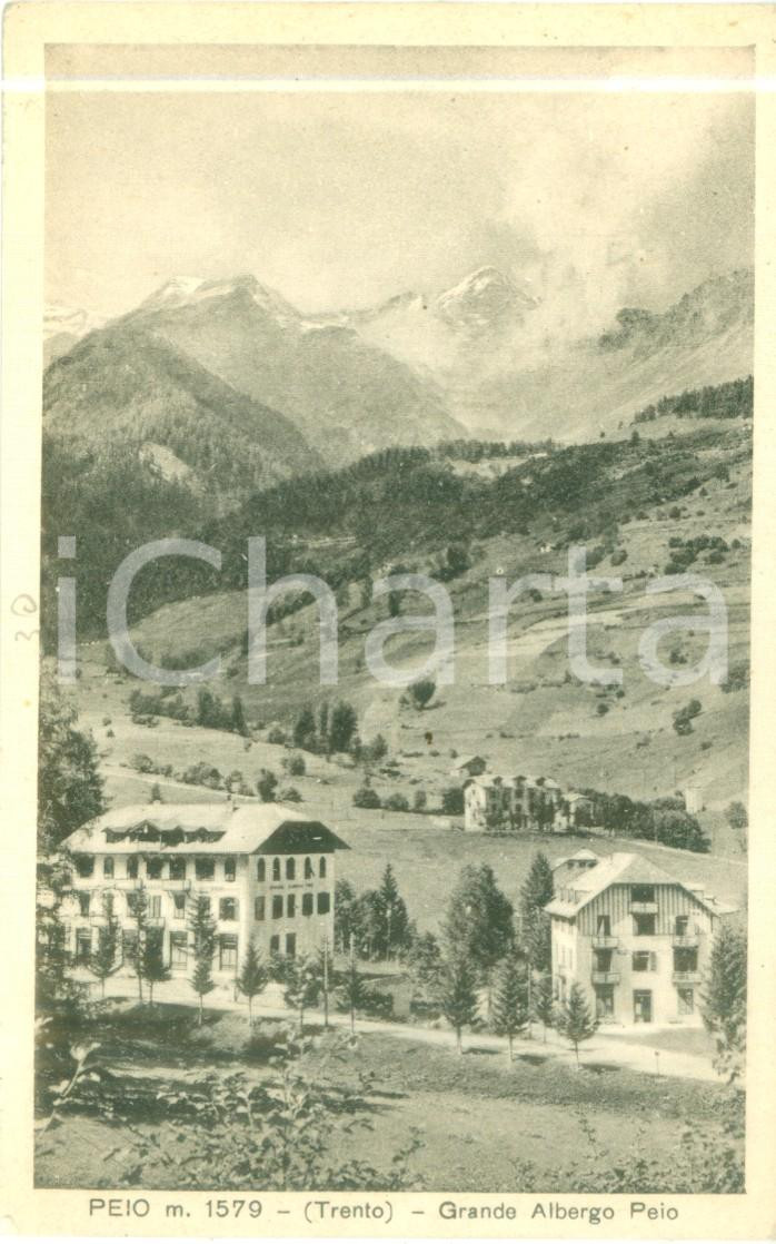 Cartolina originale da collezione 1935 ca PEIO TN Grande Albergo PEIO Cartolina postale FP VG 1