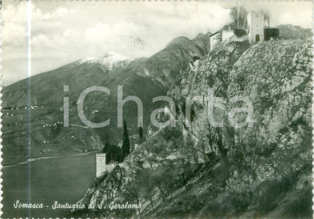 Cartolina originale da collezione 1964 SOMASCA LC Il Santuario di SAN GEROLAMO Cartolina FG VG 1
