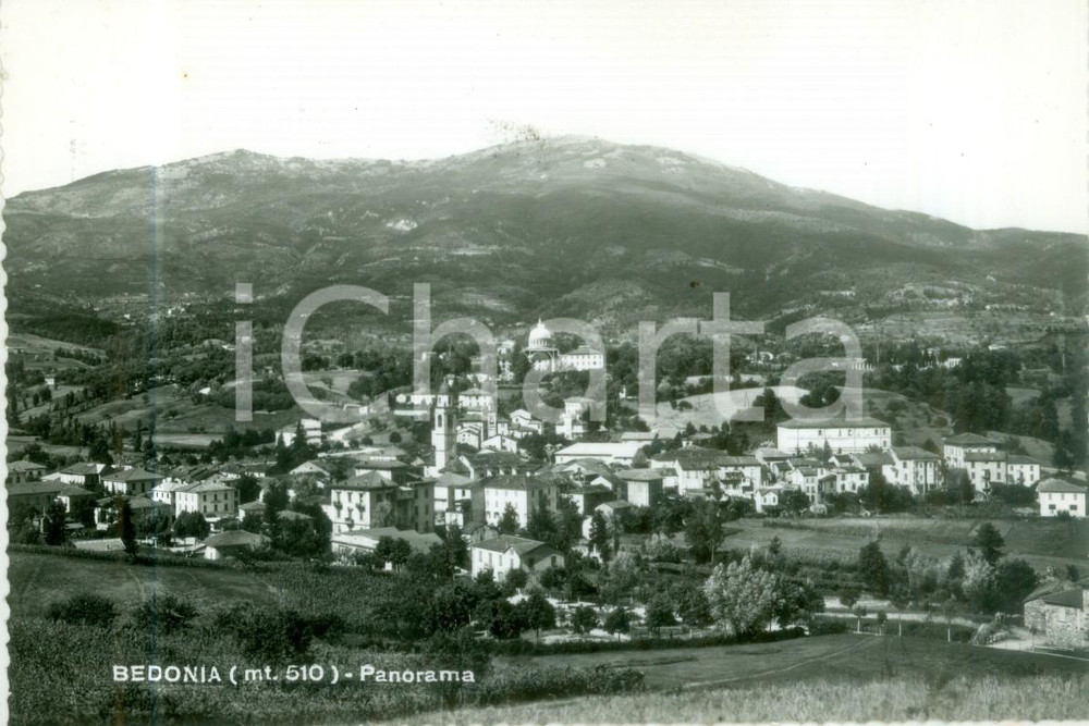 Cartolina originale da collezione 1959 BEDONIA PR Panorama della cittÃ  Cartolina postale FG VG 1