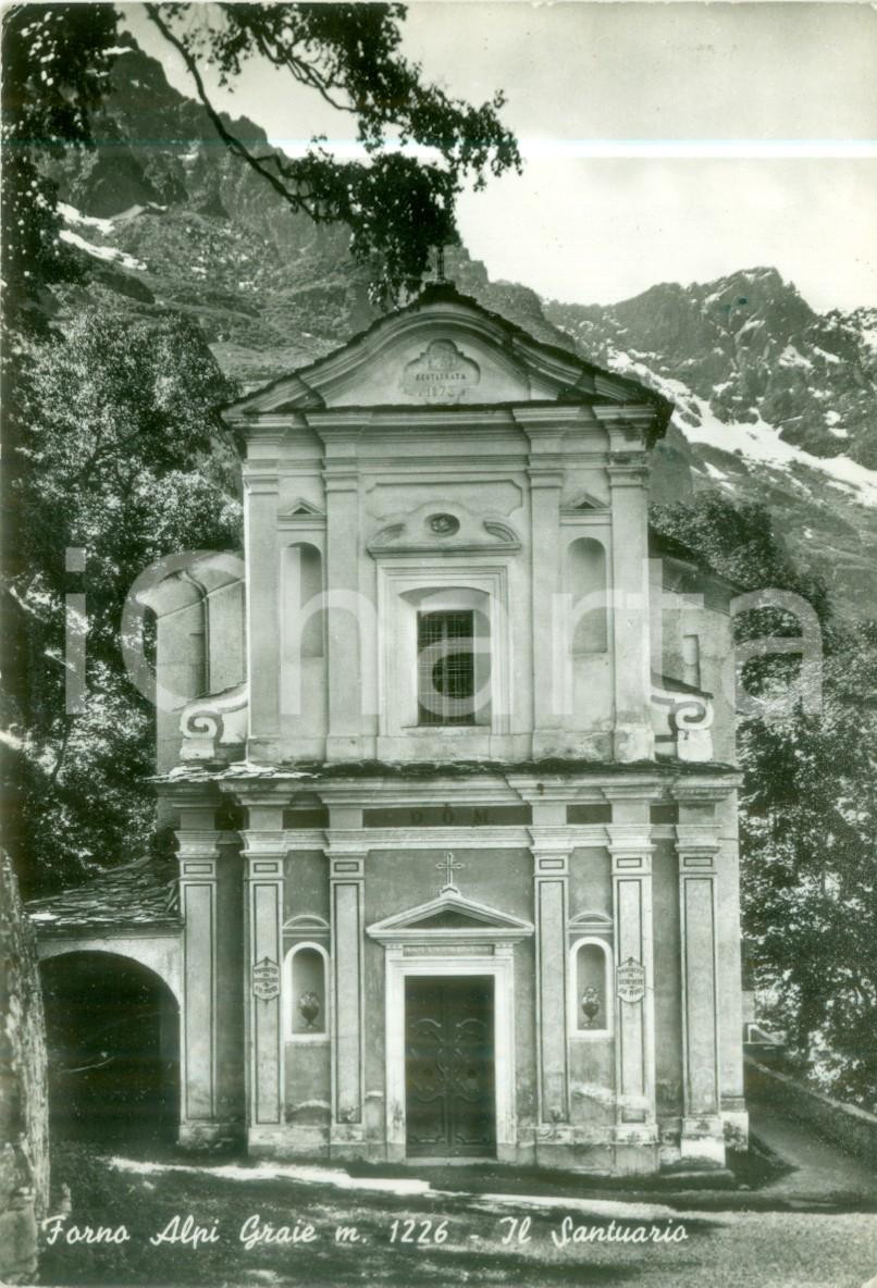 Cartolina originale da collezione 1982 GROSCAVALLO TO Santuario di Forno ALPI GRAIE Cartolina FG VG 1