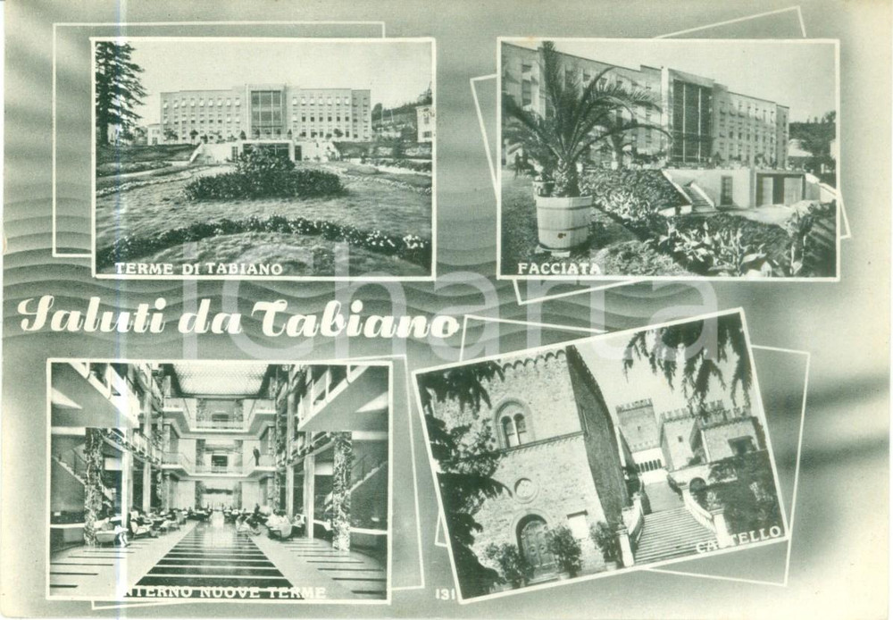 Cartolina originale da collezione 1965 SALSOMAGGIORE TERME PR Vedutine Terme di TABIANO Cartolina FG VG 1