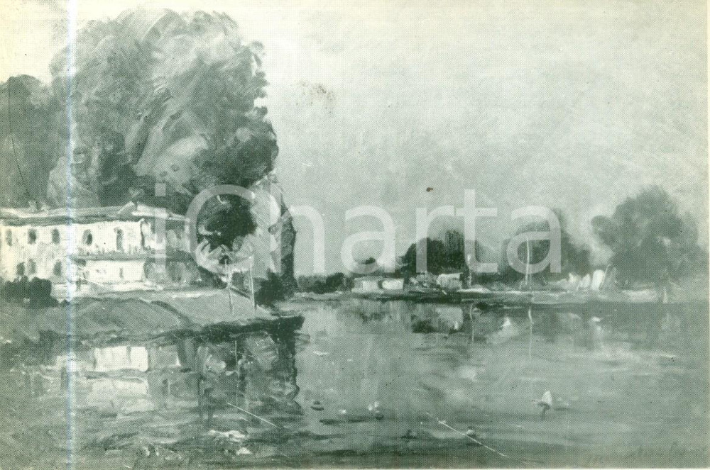 Cartolina originale da collezione 1966 Mario CAPUZZO Sul Brenta Cartolina artistica FG NV 1