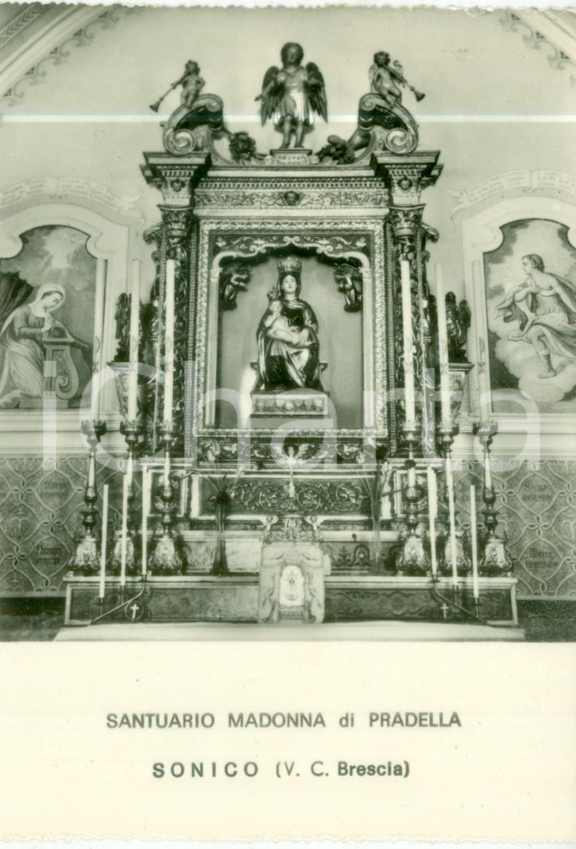 Cartolina originale da collezione 1960 ca SONICO BS Santuario Madonna di PRADELLA Cartolina FG NV 1