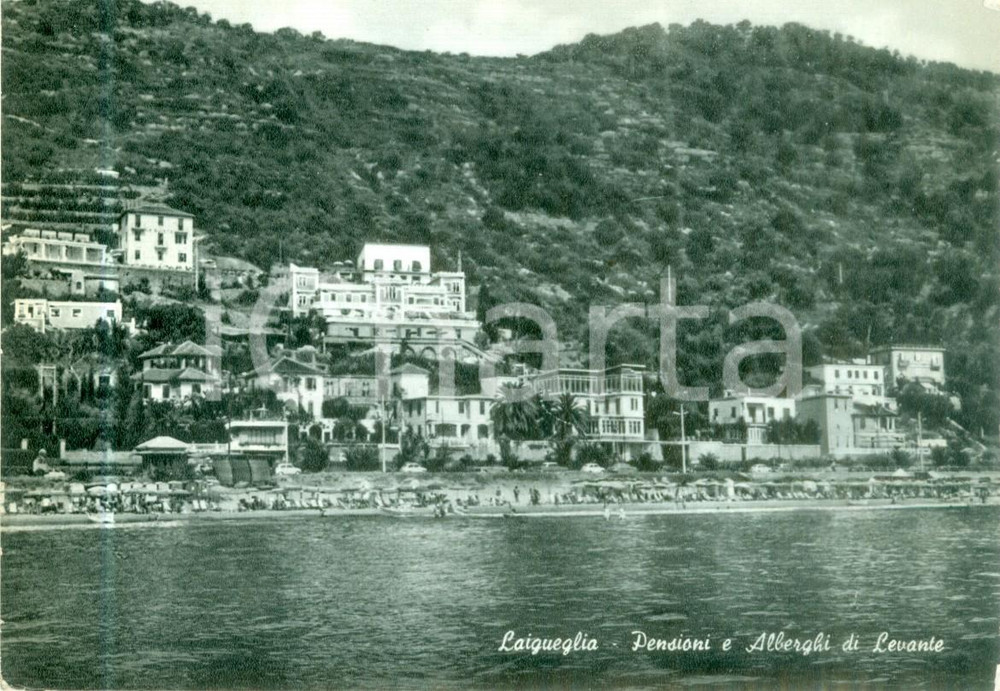 Cartolina originale da collezione 1971 LAIGUEGLIA SV Pensioni e alberghi di LEVANTE Cartolina FG VG 1