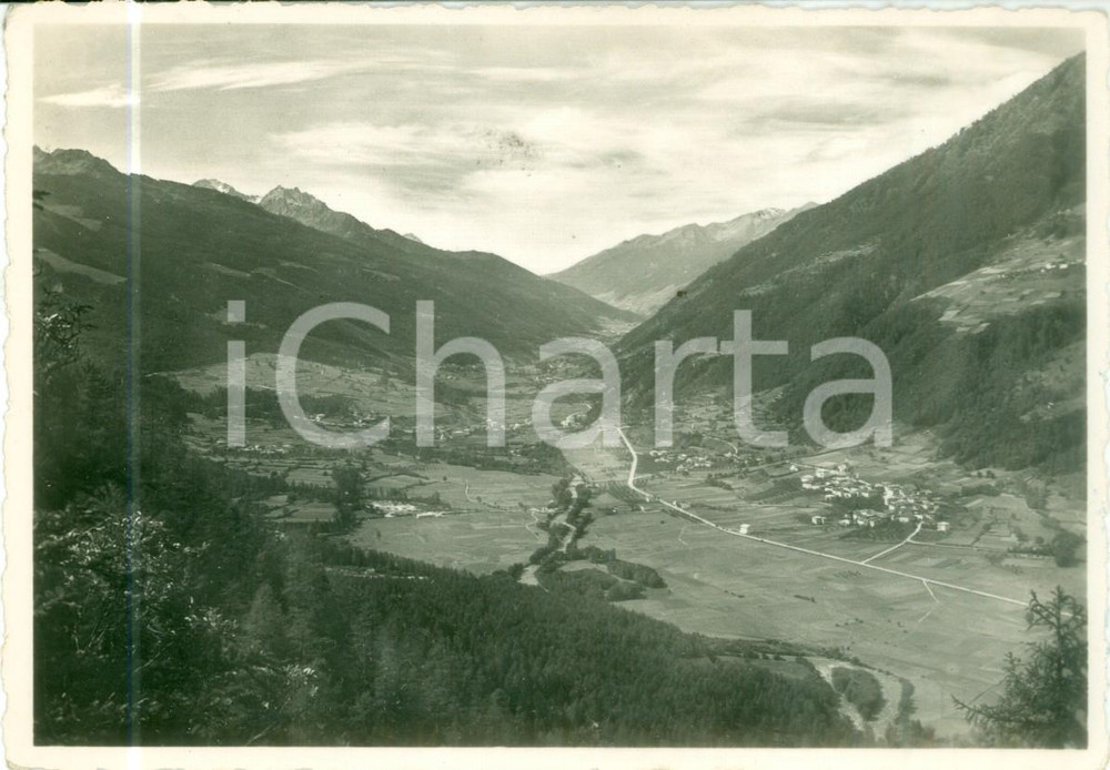 Cartolina originale da collezione 1952 MALÃˆ TN Val di SOLE dalla Seggiovia del PELLER Cartolina FG VG 1