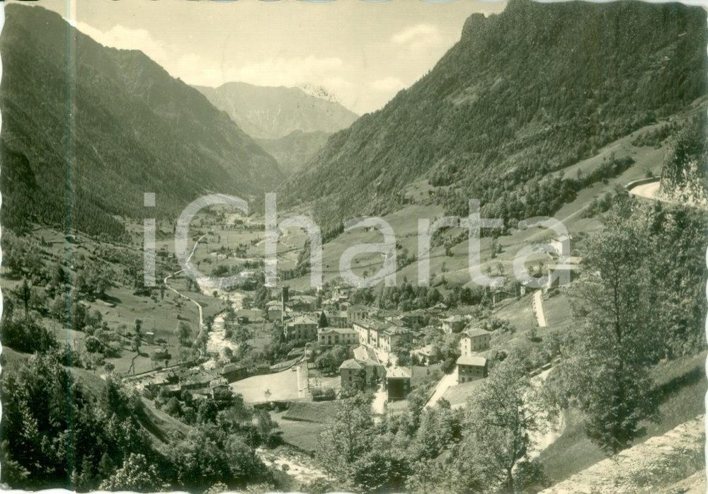 Cartolina originale da collezione 1950 BRANZI BG Panorama dell Alta Valle BREMBANA Cartolina FG VG 1