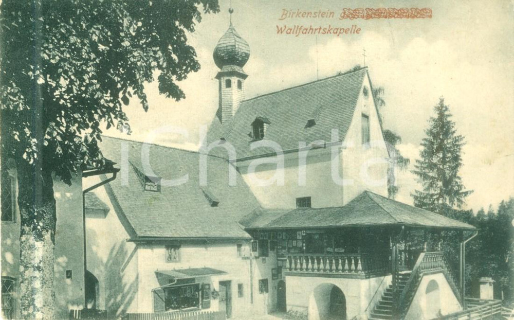 Cartolina originale da collezione 1908 BIRKENSTEIN GERMANIA Veduta della Wallfahrtskapelle Cartolina FP VG 1