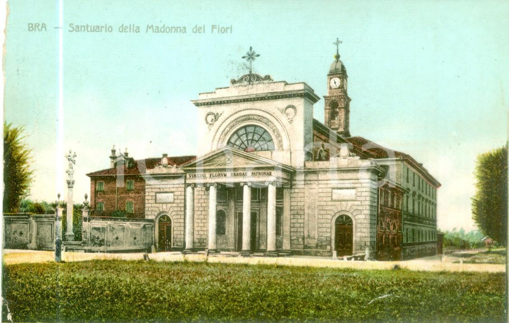 Cartolina originale da collezione 1930 ca BRA CN Santuario della Madonna dei Fiori Cartolina FP NV 1